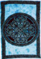 Tenture celtique modle E bleu - 19,00 