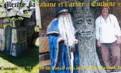 Merlin, sa cabane, et l'arbre Euchne